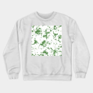 Kelly Green and white Storm - Tie-Dye Shibori Texture Crewneck Sweatshirt